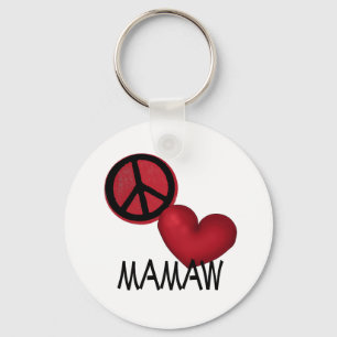 FriedensLiebe Mamaw Schlüsselanhänger
