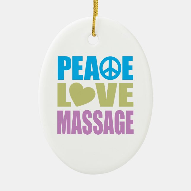 FriedensLiebe-Massage Keramikornament (Vorne)