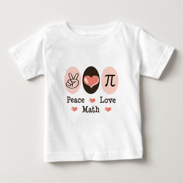 FriedensLiebe-Mathe-Baby-T - Shirt (Vorderseite)