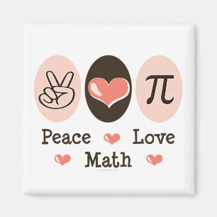 FriedensLiebe-Mathe-Magnet Magnet