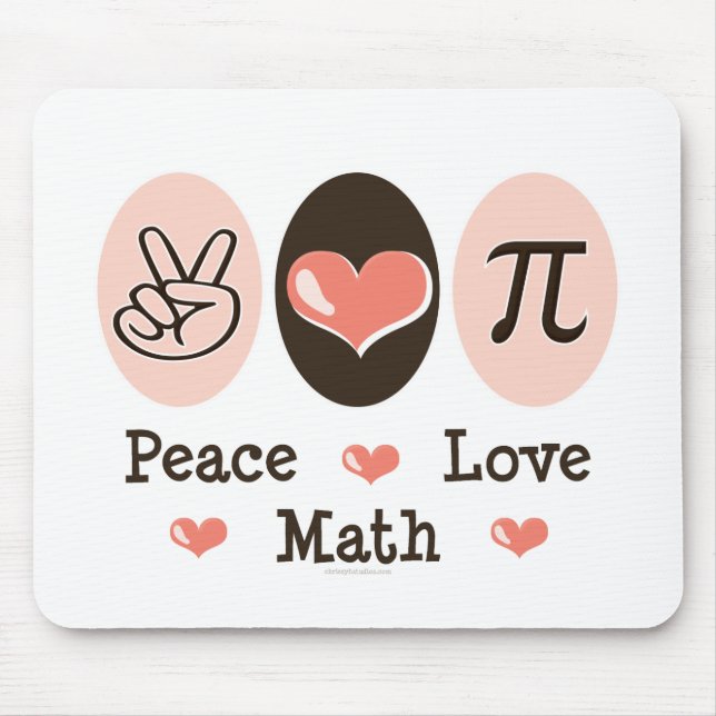 FriedensLiebe-Mathe Mousepad (Vorne)