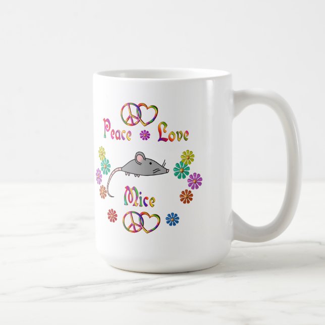 FRIEDENSLiebe-MÄUSE Tasse (Rechts)