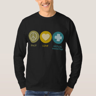 FriedensLiebe-medizinische Unterstützung T-Shirt