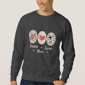 FriedensLiebe-MOO-Kuh-Sweatshirt Sweatshirt