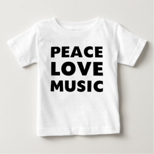 FriedensLiebe-Musik Baby T-shirt