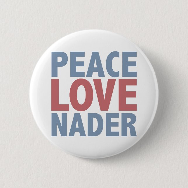 FriedensLiebe Nader Button (Vorderseite)
