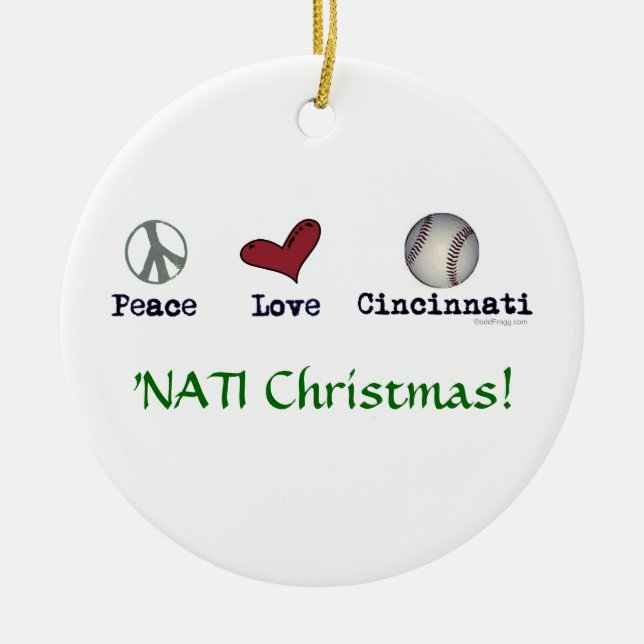 FriedensLiebe NATI (Cincinnati) Keramikornament (Vorne)