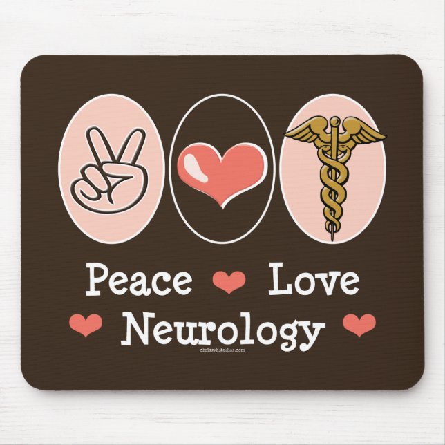 FriedensLiebe-Neurologie-Neurologe Mousepad (Vorne)