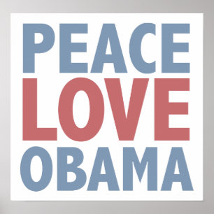 FriedensLiebe Obama Poster