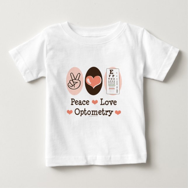 FriedensLiebe-Optometrie-Optometriker-Baby-T - Baby T-shirt (Vorderseite)