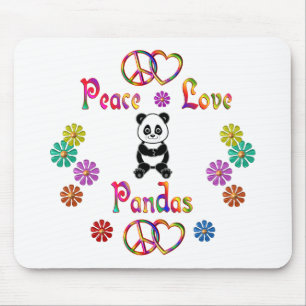 FRIEDENSLiebe-PANDAS Mousepad