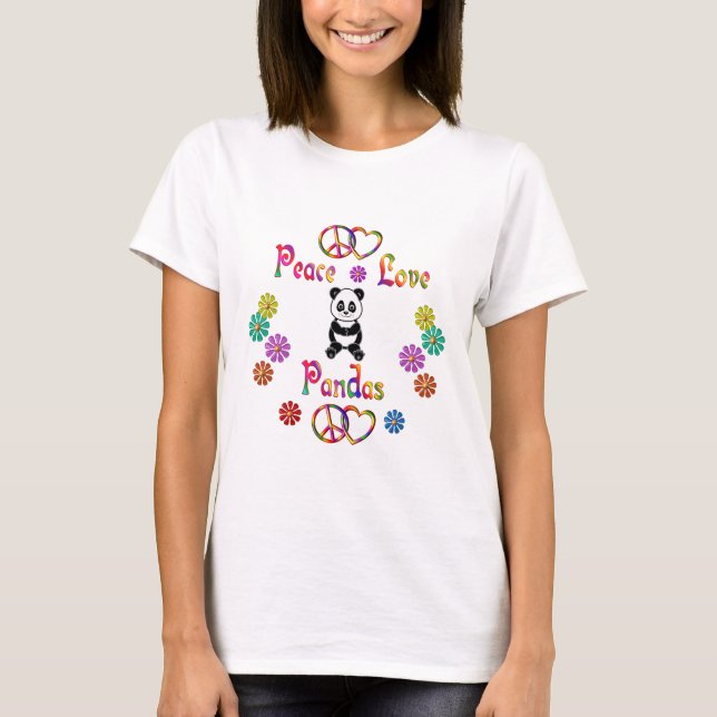 FRIEDENSLiebe-PANDAS T-Shirt (Vorderseite)