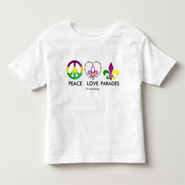 FRIEDENSLiebe-PARADEN Karneval-Shirt Kleinkind T-shirt (Vorderseite)