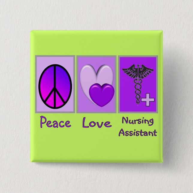 FriedensLiebe-pflegenassistent Button (Vorderseite)