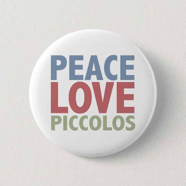 FriedensLiebe-Piccoloflöten Button (Vorderseite)