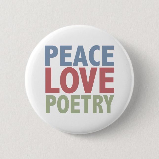 FriedensLiebe-Poesie Button (Vorderseite)