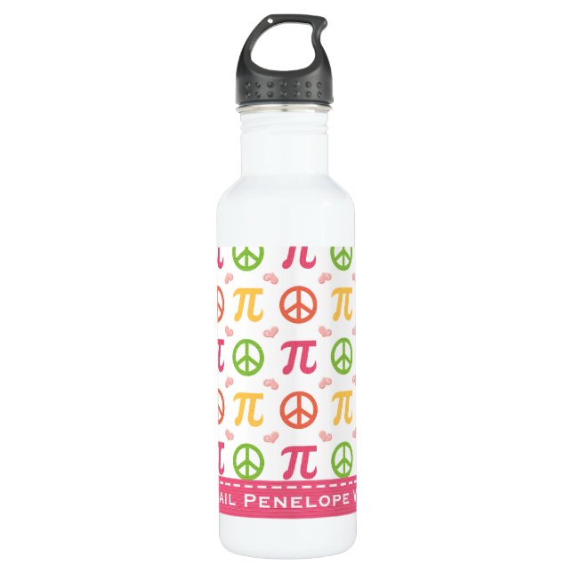 FriedensLiebe-PU-Mathe BPA gibt frei Trinkflasche (Vorderseite)