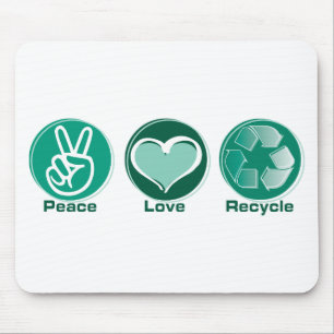FriedensLiebe recyceln Mousepad