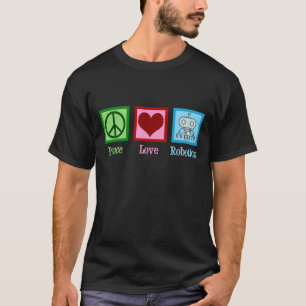 Friedensliebe Robotik T-Shirt