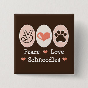 FriedensLiebe Schnoodles Knopf Button
