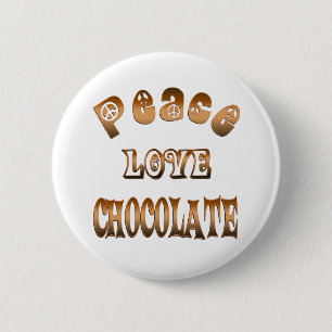 FRIEDENSLiebe-SCHOKOLADE Button
