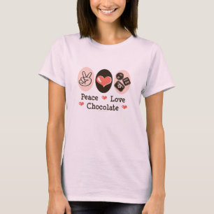FriedensLiebe-Schokoladen-Bio T-Shirt