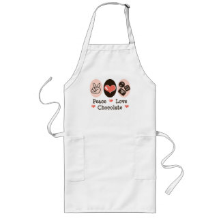 FriedensLiebe-Schokoladen-Schürze Lange Schürze