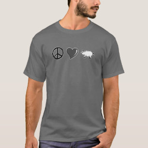 FriedensLiebe-Schweinefleisch T-Shirt
