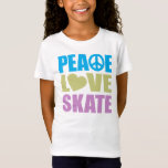 FriedensLiebe-Skate T-Shirt<br><div class="desc">FriedensLiebe-Skate…, was sonst Sie im Leben brauchen? Perfektes Geschenk für irgendeinen Skatensüchtigen. Es ist, wenn Sie in der Zahl Skaten, ausgebildet werden Liebe nicht zu den Rollen-Skaten von Bedeutung, verbringt jede freie Minute am Skatepark auf Ihrem Skateboard, gefriert Skate auf dem gefrorenen Teich in Ihrer Nachbarschaft während des Winters oder...</div>