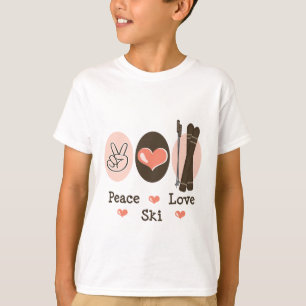 FriedensLiebe-Ski scherzt Sweatshirt T-Shirt
