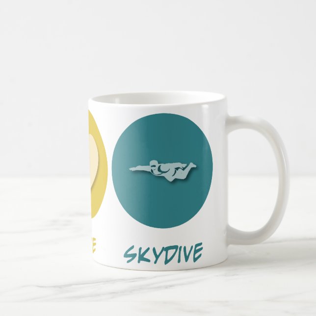 FriedensLiebe Skydive Tasse (Rechts)