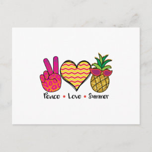 Friedensliebe Sommer Cool T-Shirt Postkarte