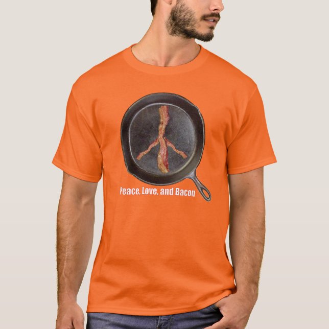 FriedensLiebe-Speck-gefärbte Krawatte T-Shirt (Vorderseite)