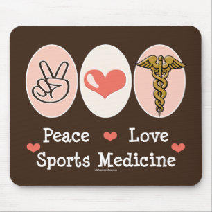 FriedensLiebe-Sport-Medizin Mousepad