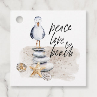 Friedensliebe Strand Möwe Küste Geschenkanhänger