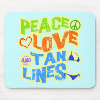 FriedensLiebe-TAN-Linien Mousepad