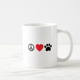 FriedensLiebe-Tatzen-Kaffee-Tasse Tasse