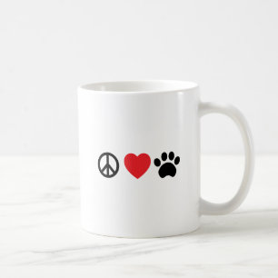 FriedensLiebe-Tatzen-Kaffee-Tasse Tasse
