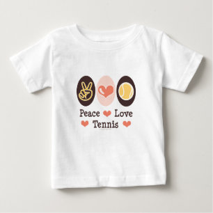 FriedensLiebe-Tennis-Baby-T-Shirt Baby T-shirt