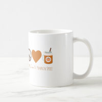 FriedensLiebe-u. -kürbis-Gewürz-Fall-Tasse