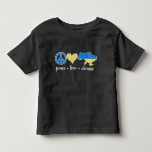 FRIEDENSLIEBE UKRAINE BLAUE YELLOW KLEINKIND T-SHIRT