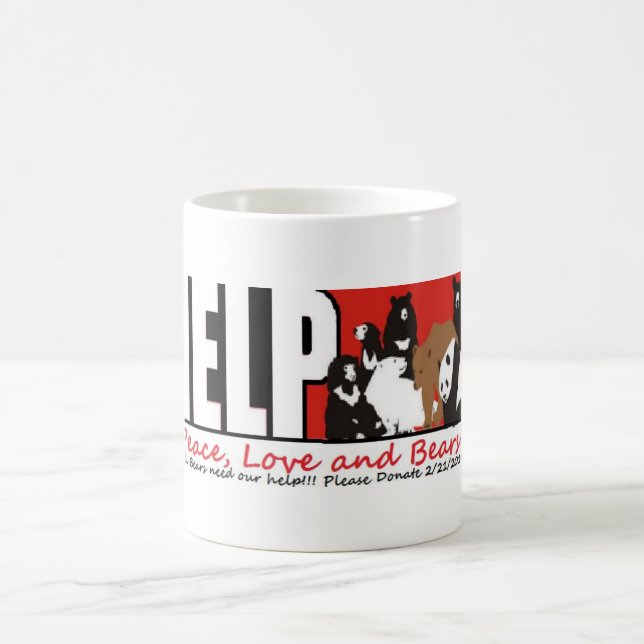 FriedensLiebe und -bären Tasse (Mittel)