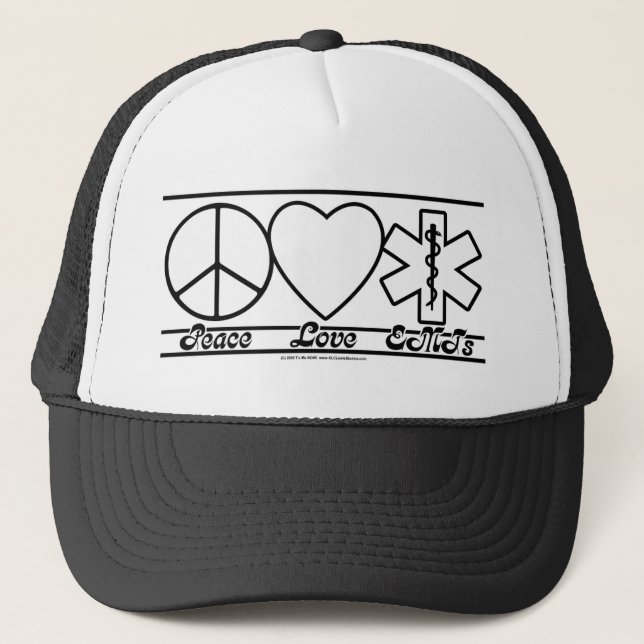 FriedensLiebe und EMTs Truckerkappe (Vorderseite)