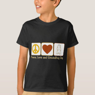 FriedensLiebe und Groundhog Tag T-Shirt