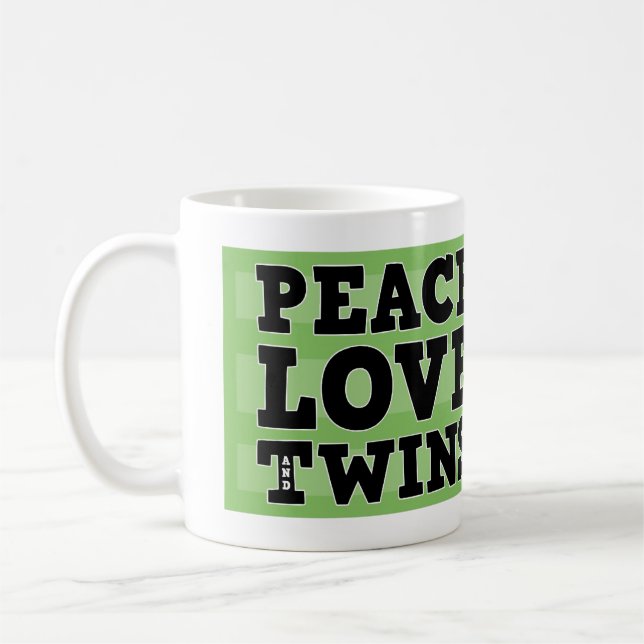 FriedensLiebe und -zwillinge Tasse (Links)