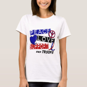 FRIEDENSLiebe-UNTERSTÜTZUNG unsere Truppe-T - T-Shirt