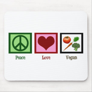 FriedensLiebe vegan Mousepad
