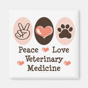 FriedensLiebe-Veterinärmedizin-Magnet Magnet