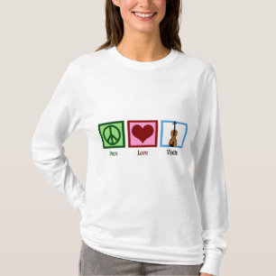 FriedensLiebe-Violine T-Shirt