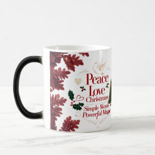 Friedensliebe-Weihnachten Farbwechsel-Tasse – Magi Verwandlungstasse